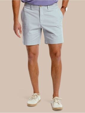 Southern Tide Channel Marker 7" Inseam Seagull Gray Shorts 36”